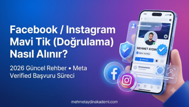 Facebook Instagram Mavi Tik Rozeti nasıl alınır